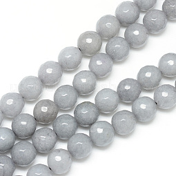 Natural White Jade Bead Strands US-G-R346-6mm-10