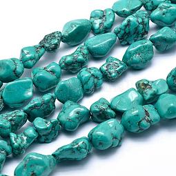 Natural Magnesite Beads Strands US-TURQ-G148-18B