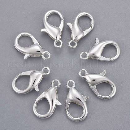 Zinc Alloy Lobster Claw Clasps US-E106-S-1