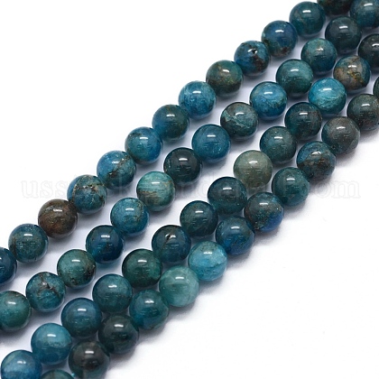 Natural Apatite Beads Strands US-G-F591-01-1