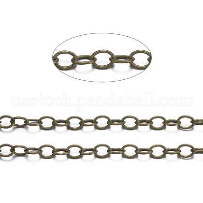 Brass Cable Chains US-CHC024Y-AB-1