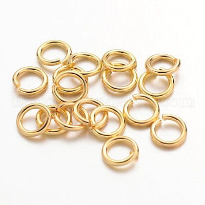 90pcs Golden Color Brass Jump Rings US-X-JRC6MM-G-1