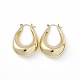 Brass Teardrop Thick Hoop Earrings for Women US-EJEW-I270-07G-1