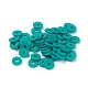 Flat Round Eco-Friendly Handmade Polymer Clay Beads US-CLAY-R067-8.0mm-07-4