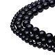 Natural Black Agate Round Beads Strands US-G-PH0011-8mm-4