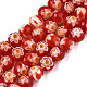 Round Millefiori Glass Beads Strands US-LK-P001-37-1