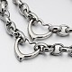 304 Stainless Steel Cross Rolo Chain Jewelry Sets US-SJEW-A077-02P-2