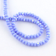 Electroplate Solid Color Glass Rondelle Bead Strands US-EGLA-Q050-4mm-11-2