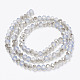Electroplate Glass Beads Strands US-EGLA-A034-J8mm-E02-2