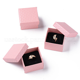 Square Cardboard Ring Boxes US-CBOX-S020-02
