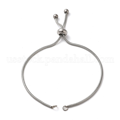 Adjustable 304 Stainless Steel Bracelet Making US-STAS-G169-02P-1