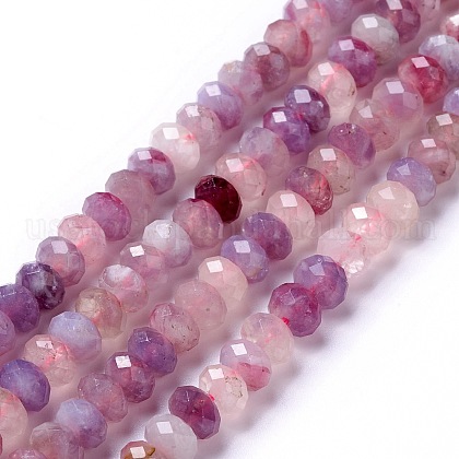 Natural Plum Blossom Tourmaline Beads Strands US-G-G991-B02-1