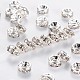 Brass Rhinestone Spacer Beads US-RB-A014-Z5mm-01S-NF-1