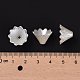 Multi-Petal Flower ABS Plastic Imitation Pearl Bead Caps US-OACR-R016-25-4