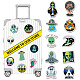 50Pcs Cartoon Alien Paper Sticker Label Set US-DIY-G066-04-6