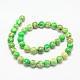 Dyed Natural Regalite Round Bead Strands US-G-F268-01-8mm-G-2
