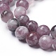 Natural Lepidolite/Purple Mica Beads Strands US-G-G770-04A-8mm-2