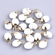 Electroplate Natural Howlite Charms US-G-S344-09F-1