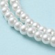 Baking Painted Pearlized Glass Pearl Round Bead Strands US-HY-Q003-4mm-01-4