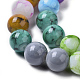 Spray Painted Glass Beads Strands US-DGLA-MSMC001-9-3