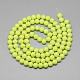 Baking Painted Glass Round Bead Strands US-DGLA-Q020-8mm-24-2