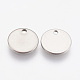 304 Stainless Steel Stamping Blank Tag Pendants US-STAS-Q056-10mm-2