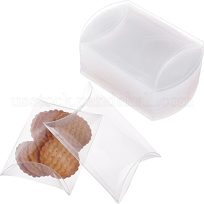 Plastic Pillow Favor Box Candy Treat Gift Box US-CON-WH0070-98A-1