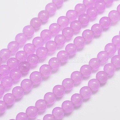 Natural & Dyed Malaysia Jade Bead Strands US-G-A146-6mm-A17-1