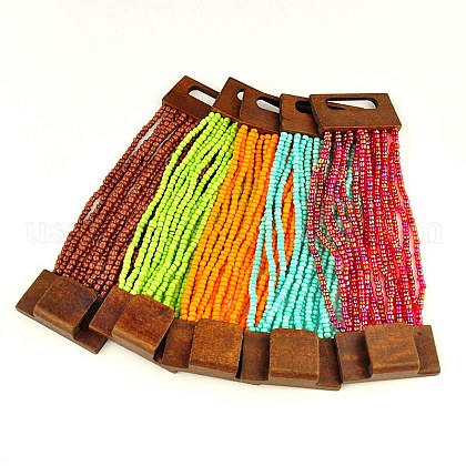 Seed Beads Bracelets US-BJEW-C367-M-1