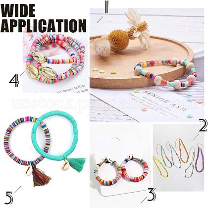 Handmade Polymer Clay Beads&nbsp;US-CLAY-R067-3.0mm-24-3