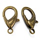 Tibetan Style Alloy Lobster Claw Clasps US-PALLOY-O027-AB01-2