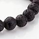 Natural Lava Rock Beads Stretch Bracelets US-BJEW-JB02411-2