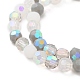 Electroplate Glass Beads Strands US-EGLA-P048-A03-3