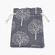 Polycotton(Polyester Cotton) Packing Pouches Drawstring Bags US-ABAG-T006-A21-4