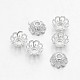 Silver Color Plated Alloy Flower Bead Caps US-X-TIBEB-E017-S-2
