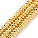 Electroplate Non-magnetic Synthetic Hematite Beads Strands US-G-L485-04B-G-1