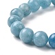 Dyed Natural Gemstone Beaded Stretch Bracelets US-BJEW-JB02956-3