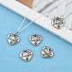 Heart with Word Daughter 316 Surgical Stainless Steel Pendants US-STAS-I061-140-5