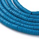 Flat Round Eco-Friendly Handmade Polymer Clay Beads US-CLAY-R067-6.0mm-44-3
