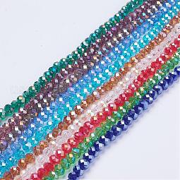 Electroplate Glass Beads US-GR8MM-AB