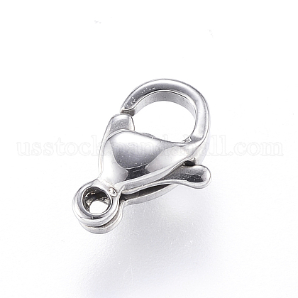 304 Stainless Steel Lobster Claw Clasps US-STAS-Q050-1-1