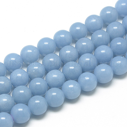 Natural Angelite Beads Strands US-G-S264-13-8mm-1