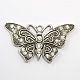 Scarf Accessories Alloy Rhinestone Butterfly Pendant Scarf Bail Sets US-DIY-X0094-4