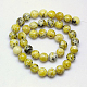 Natural Yellow Turquoise(Jasper) Beads Strands US-GSR6mmC007-4