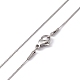 304 Stainless Steel Serpentine Chain Necklace for Men Women US-NJEW-G076-01B-P-1
