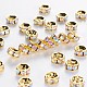 Brass Grade A Rhinestone Spacer Beads US-RSB036NF-02G-1