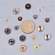 1Box Mixed Metal Jewelry Snap Fastener US-BUTT-WH0001-03-4
