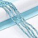 Electroplate Glass Faceted Rondelle Beads Strands US-EGLA-D020-3x2mm-38-5