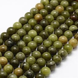 Natural Chinese Jade Beads Strands US-G-F363-6mm