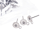 304 Stainless Steel Stud Earring Findings US-STAS-PH0003-05P-2